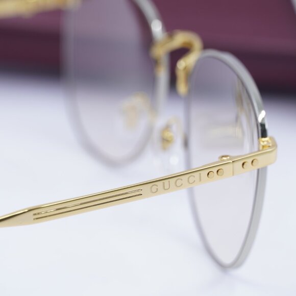 Gucci GG1367S 001 Square Sunglasses - Gold\Yellow - Picture 6 of 10